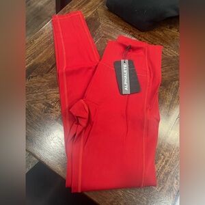 Alphalete Pulse Kinetic Legging - Red Hot